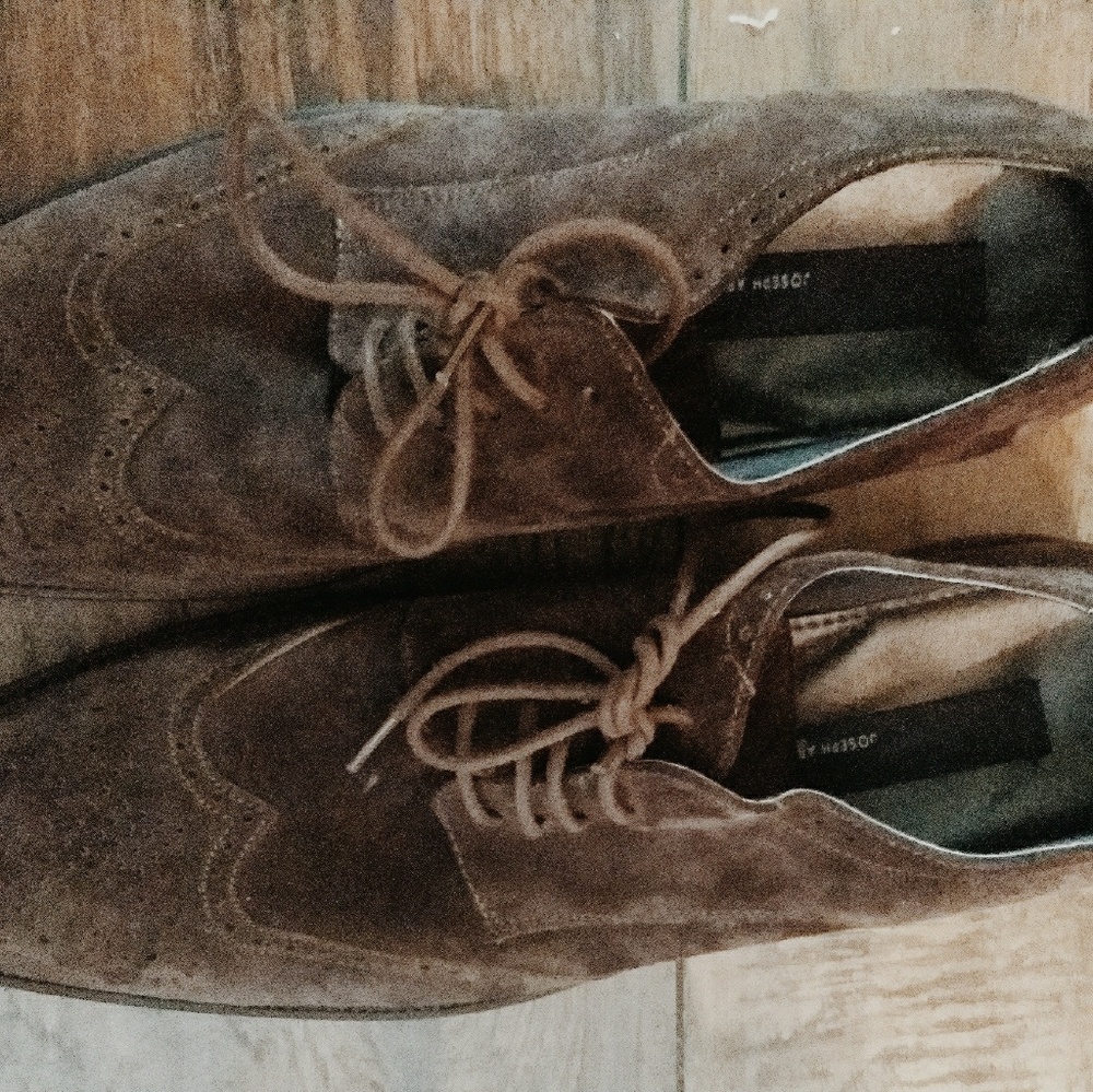 Joseph Abboud suede oxford men's dress shoes